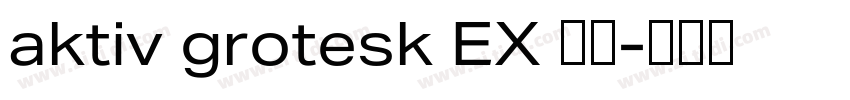 aktiv grotesk EX 字体字体转换